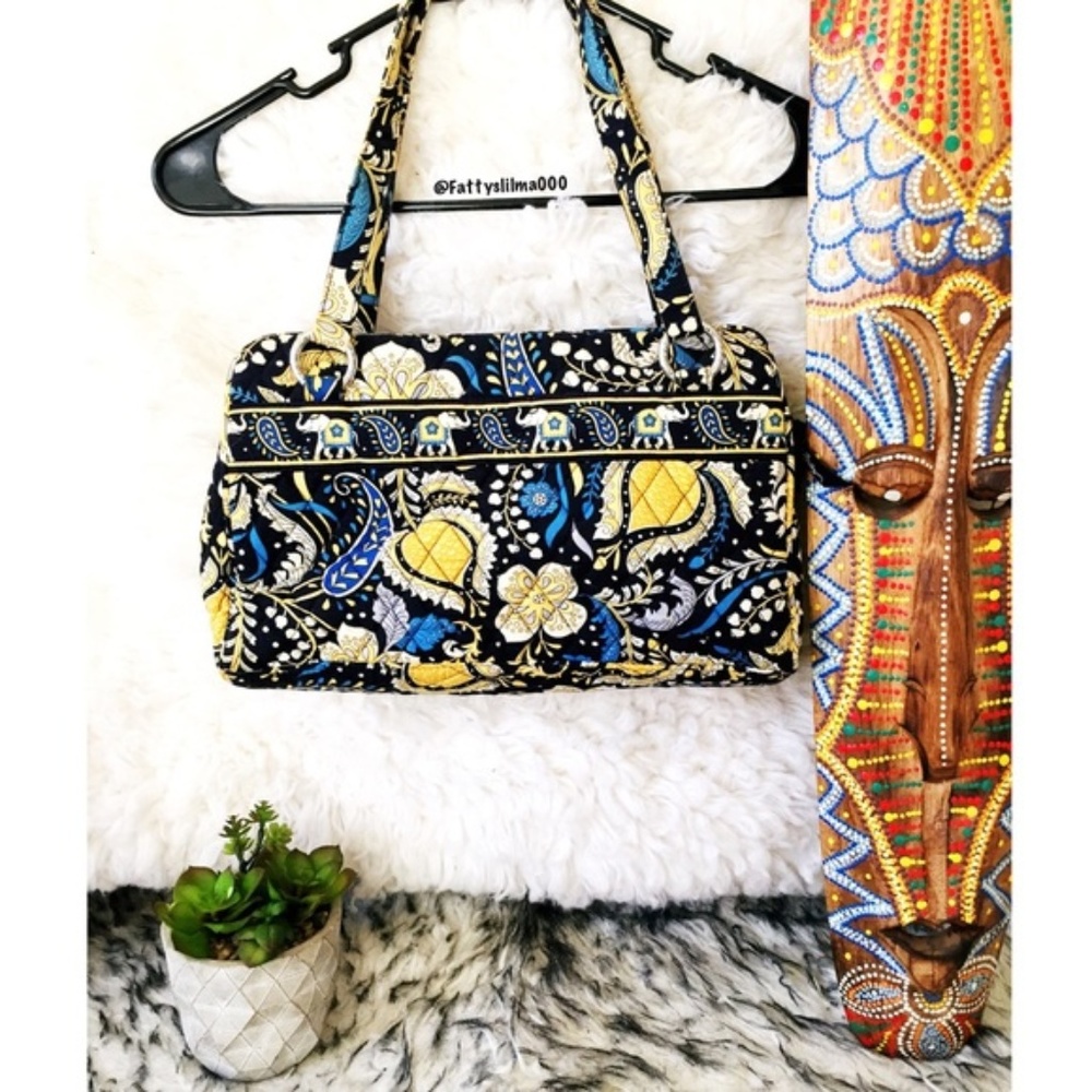 Vera Bradley vibrant elephant shoulder bag